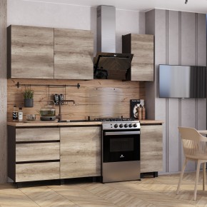 Кухня Энигма 1.6 м (венге/дуб каньон) в Белоярском (ХМАО) - beloiarskii.ok-mebel.com | фото