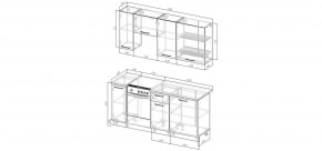Кухонный гарнитур Антик 1800 (Стол. 38мм) в Белоярском (ХМАО) - beloiarskii.ok-mebel.com | фото 2