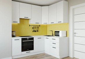 Кухонный гарнитур Белый Глянец 2200*1600 h950 (Стол. 26мм) в Белоярском (ХМАО) - beloiarskii.ok-mebel.com | фото
