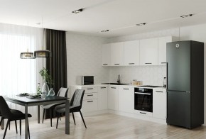 Кухонный гарнитур Белый Глянец 2600*1600 (Стол. 26мм) в Белоярском (ХМАО) - beloiarskii.ok-mebel.com | фото