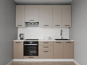 Кухонный гарнитур Каппучино 2400 h950 (Стол. 26мм) в Белоярском (ХМАО) - beloiarskii.ok-mebel.com | фото