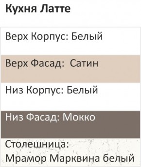 Кухонный гарнитур Латте 2000 (Стол. 26мм) в Белоярском (ХМАО) - beloiarskii.ok-mebel.com | фото 3