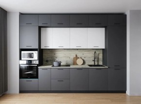 Кухонный гарнитур Меренга 3400 (Стол. 38мм) в Белоярском (ХМАО) - beloiarskii.ok-mebel.com | фото