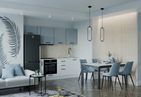 Кухонный гарнитур Ниагара 2550 (Стол. 38мм) в Белоярском (ХМАО) - beloiarskii.ok-mebel.com | фото