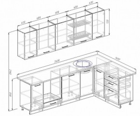 Кухонный гарнитур угловой Бланка 2600х1600 (Стол. 26мм) в Белоярском (ХМАО) - beloiarskii.ok-mebel.com | фото 2