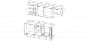 Кухонный гарнитур Умбра 2550 (Стол. 26мм) в Белоярском (ХМАО) - beloiarskii.ok-mebel.com | фото 2
