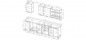 Кухонный гарнитур Умбра 2800 (Стол. 38мм) в Белоярском (ХМАО) - beloiarskii.ok-mebel.com | фото 2