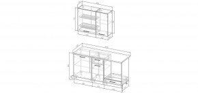 Кухонный гарнитур Виола 1600 (Стол. 38мм) в Белоярском (ХМАО) - beloiarskii.ok-mebel.com | фото 2