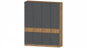 ЛЕНОРА Шкаф 4х створчатый (графит) в Белоярском (ХМАО) - beloiarskii.ok-mebel.com | фото