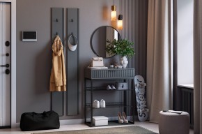 МЕБЕЛЬСОН К19 Прихожая (графит) в Белоярском (ХМАО) - beloiarskii.ok-mebel.com | фото
