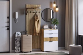 МЕБЕЛЬСОН К3 Прихожая (белое дерево) в Белоярском (ХМАО) - beloiarskii.ok-mebel.com | фото