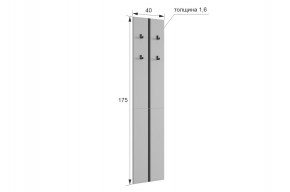 МЕРСИ Прихожая (модульная) графит в Белоярском (ХМАО) - beloiarskii.ok-mebel.com | фото 2