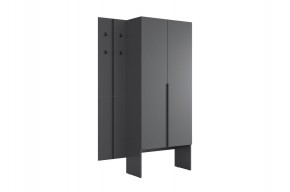 МЕРСИ Прихожая (модульная) графит в Белоярском (ХМАО) - beloiarskii.ok-mebel.com | фото 6