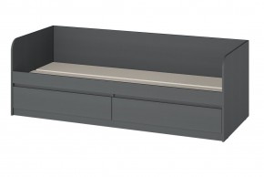 МС "Хилтон" Кровать 0,8 (графит) в Белоярском (ХМАО) - beloiarskii.ok-mebel.com | фото 3