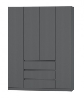 МС "Хилтон" Шкаф №1 1600 (Графит) в Белоярском (ХМАО) - beloiarskii.ok-mebel.com | фото 2