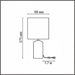 Настольная лампа декоративная Lumion Terazio 8141/1T в Белоярском (ХМАО) - beloiarskii.ok-mebel.com | фото 4