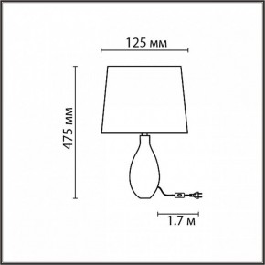 Настольная лампа декоративная Lumion Yara 8137/1T в Белоярском (ХМАО) - beloiarskii.ok-mebel.com | фото 4