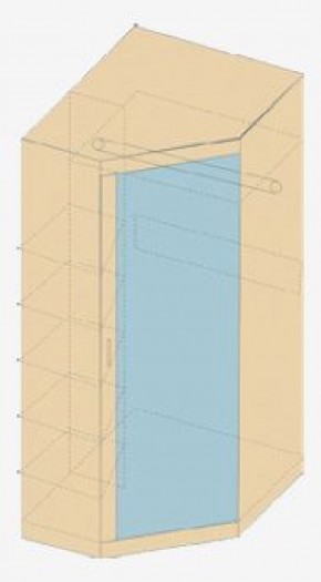 НИКА Н7 Шкаф угловой с зеркалом в Белоярском (ХМАО) - beloiarskii.ok-mebel.com | фото 3