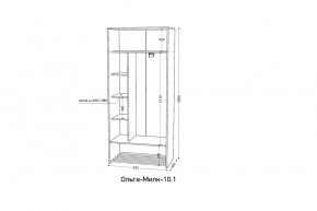 ОЛЬГА-МИЛК 10.1 Шкаф-купе без зеркала в Белоярском (ХМАО) - beloiarskii.ok-mebel.com | фото 2