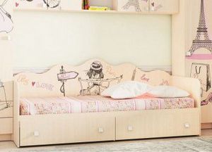 Кровать для детской КР24 Париж в Белоярском (ХМАО) - beloiarskii.ok-mebel.com | фото 2