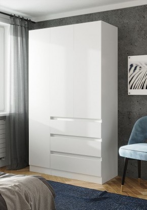 ПАРУС Шкаф 3-х ств. 1200 (белый) в Белоярском (ХМАО) - beloiarskii.ok-mebel.com | фото
