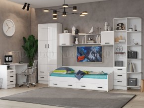 ВЕГА NEW Пенал (Белый глянец/белый) в Белоярском (ХМАО) - beloiarskii.ok-mebel.com | фото 2