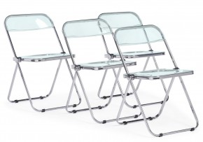 Пластиковый стул Fold складной clear gray-blue в Белоярском (ХМАО) - beloiarskii.ok-mebel.com | фото 9