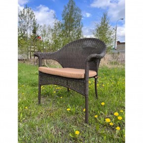 Плетеное кресло LV-140B-Brown с подушкой в комплекте в Белоярском (ХМАО) - beloiarskii.ok-mebel.com | фото 2