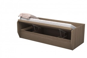 Кровать Зефир 1 с ПМ (Дуб Крафт белый) в Белоярском (ХМАО) - beloiarskii.ok-mebel.com | фото 3