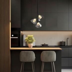 Подвесная люстра Eurosvet Enigma 70161/3 черный в Белоярском (ХМАО) - beloiarskii.ok-mebel.com | фото 3