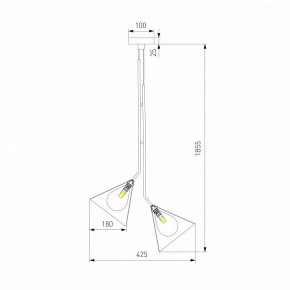Подвесная люстра Eurosvet Enigma 70161/3 черный в Белоярском (ХМАО) - beloiarskii.ok-mebel.com | фото 4