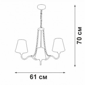 Подвесная люстра Vitaluce V1848 V1848-8/3 в Белоярском (ХМАО) - beloiarskii.ok-mebel.com | фото 7