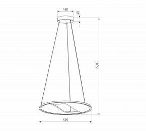 Подвесной светильник Eurosvet Occhio 40027/1 LED серый в Белоярском (ХМАО) - beloiarskii.ok-mebel.com | фото 5