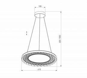 Подвесной светильник Eurosvet Parafe 40024/1 LED серый в Белоярском (ХМАО) - beloiarskii.ok-mebel.com | фото 5