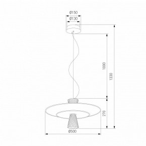 Подвесной светильник Eurosvet Titania 40029/1 LED белый в Белоярском (ХМАО) - beloiarskii.ok-mebel.com | фото 4