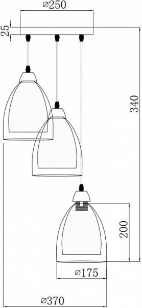 Подвесной светильник Freya Astery FR5375PL-03CH1 в Белоярском (ХМАО) - beloiarskii.ok-mebel.com | фото 2