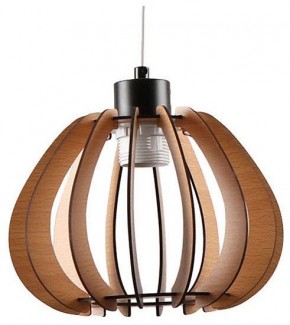 Подвесной светильник Imex MD.9012 MD.9012-1-P-BK+WOOD в Белоярском (ХМАО) - beloiarskii.ok-mebel.com | фото