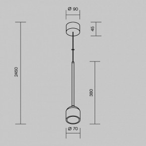 Подвесной светильник Maytoni Apex O491PL-L8W3K в Белоярском (ХМАО) - beloiarskii.ok-mebel.com | фото 8