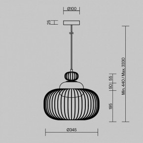 Подвесной светильник Maytoni Levitation MOD376PL-01G в Белоярском (ХМАО) - beloiarskii.ok-mebel.com | фото 5