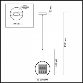 Подвесной светильник Odeon Light Clocky 4939/1 в Белоярском (ХМАО) - beloiarskii.ok-mebel.com | фото 4