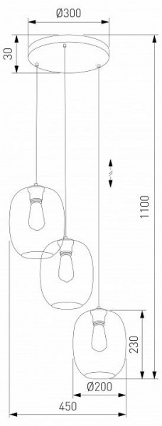 Подвесной светильник TK Lighting Elio 5973 Elio в Белоярском (ХМАО) - beloiarskii.ok-mebel.com | фото 3