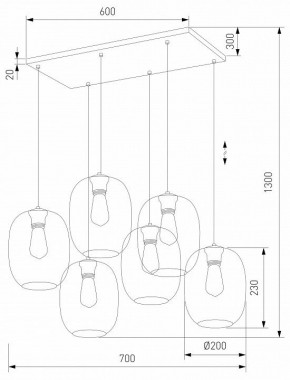 Подвесной светильник TK Lighting Elio 5974 Elio в Белоярском (ХМАО) - beloiarskii.ok-mebel.com | фото 3