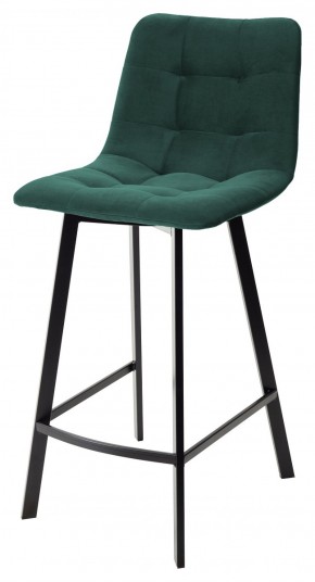 Полубарный стул CHILLI-QB SQUARE зеленый #19, велюр / черный каркас (H=66cm) М-City в Белоярском (ХМАО) - beloiarskii.ok-mebel.com | фото