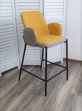 Полубарный стул NYX (H=65cm) VF106 желтый / VF120 серый М-City в Белоярском (ХМАО) - beloiarskii.ok-mebel.com | фото