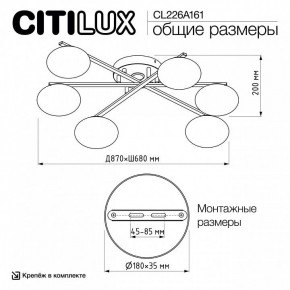 Потолочная люстра Citilux Atman Smart CL226A161 в Белоярском (ХМАО) - beloiarskii.ok-mebel.com | фото 9