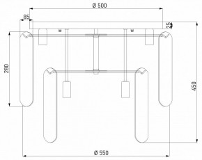 Потолочная люстра Eurosvet Claire 60170 золото в Белоярском (ХМАО) - beloiarskii.ok-mebel.com | фото 5