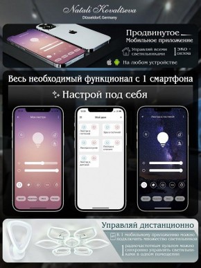 Потолочная люстра Natali Kovaltseva COBRA LED LAMPS 81121/7C в Белоярском (ХМАО) - beloiarskii.ok-mebel.com | фото 7