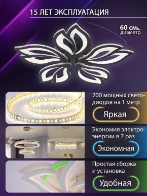 Потолочная люстра Natali Kovaltseva FORTUNA LED LAMPS 81107/5C в Белоярском (ХМАО) - beloiarskii.ok-mebel.com | фото 5