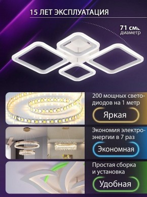 Потолочная люстра Natali Kovaltseva OPTI LED LAMPS 81108/1C в Белоярском (ХМАО) - beloiarskii.ok-mebel.com | фото 5