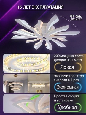 Потолочная люстра Natali Kovaltseva VIO LED LAMPS 81454 в Белоярском (ХМАО) - beloiarskii.ok-mebel.com | фото 5